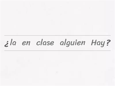 Oraciones con Palabras afirmativas y negativas