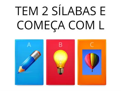 QUIZ ALFABETIZAÇÃO - 1 ANO