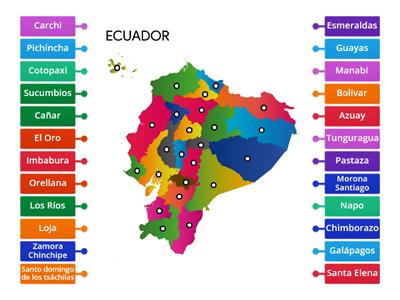  Mapa político del Ecuador 