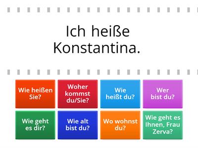 Dialoge - sich vorstellen 