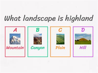 different types of land