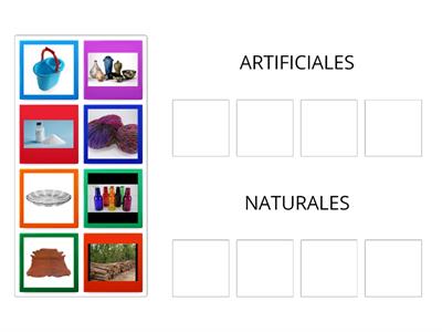 MATERIALES NATURALES Y ARTIFICIALES