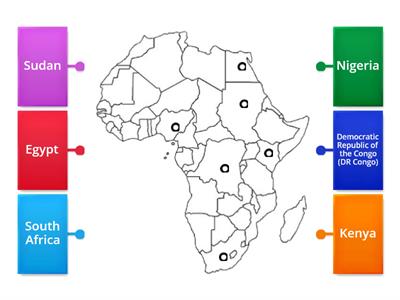 Africa map - political