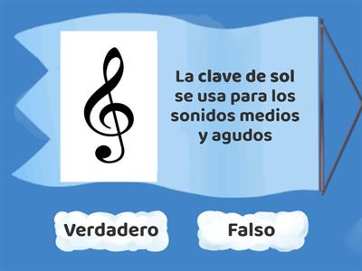 Verdadero y falso (Figuras, notas y signos musicales - Elementos del ritmo)