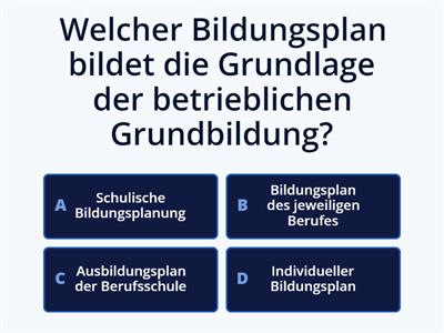 Planung und Umsetzung der betrieblichen Bildung 