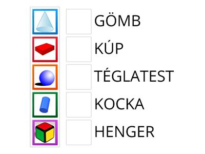 3D shapes in Hungarian