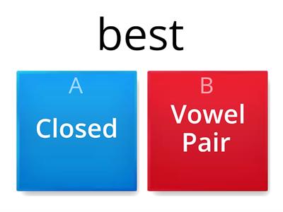 Syllable Sort Closed Vowel Pair - Teaching Resources