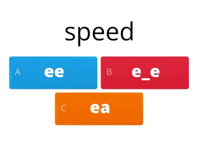 ee, e_e, ea = /iː/ sound