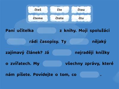 Čeština pro cizince 27 - sloveso číst