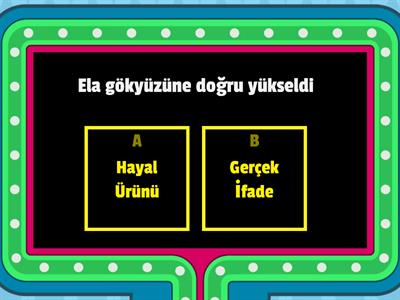 Hayal ve Gerçek ifadeler 2/A