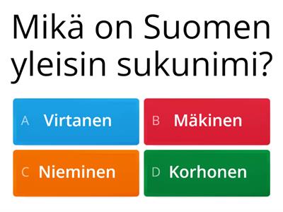 Suomen yleisin -visa (RyhmäRenki.fi)