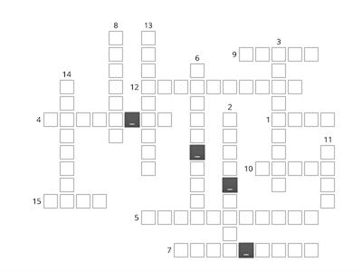 UNIT 4 - (page 40) A MOMENT IN TIME (crossword)