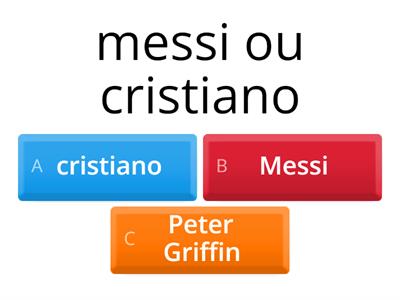 Messi ou Cristiano Ronaldo