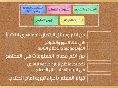 الخبرات الممثله شبه محسوسه