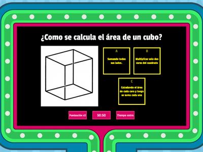 Área de cubos y paralelepipedo