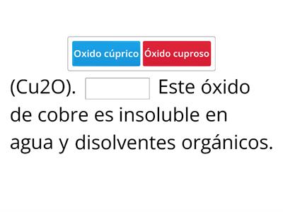 EJERCICIOS DE NOMENCLATURA Y FORMULACIÓN DE ÓXIDOS BÁSICOS