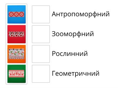 Види орнаментів в українській вишивці