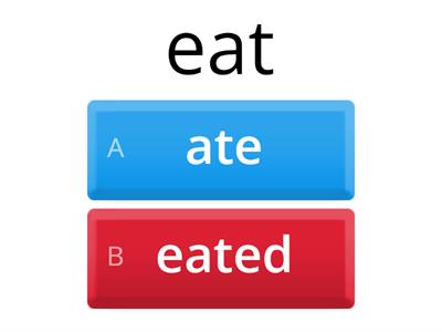 EF PI regular/irregular verbs quiz