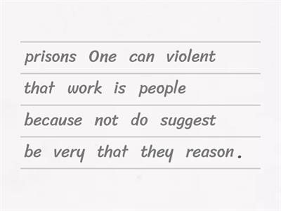 Problems with prisons - violence