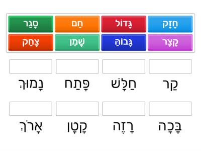 מָה הַהֶפֶךְ -עברית בעיניים גדולות- כיתה ג- סוכיינה ביאדסה כבהא