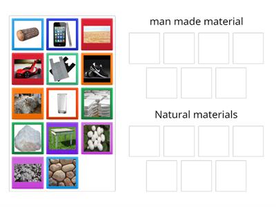 Man made and natural materials