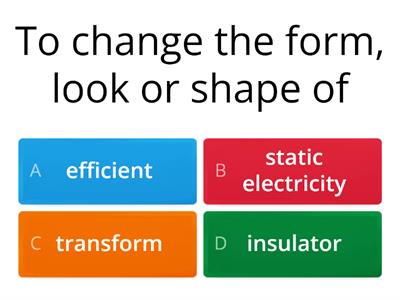  ELECTRICITY VOCABULARY