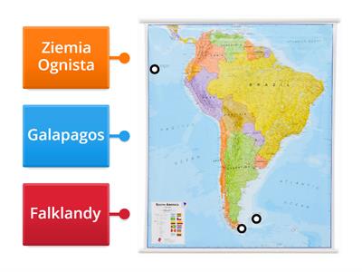Ameryka Południowa wyspy i archipelagi
