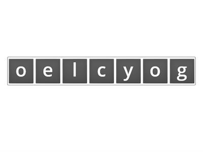 unscramble ecology keywords