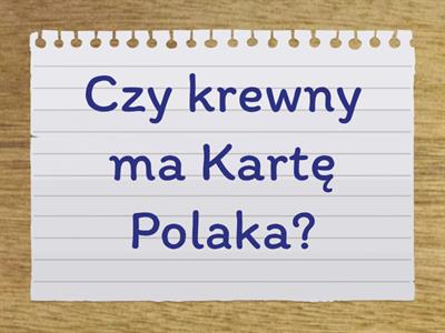 Krewny Polak (Karta Polaka)