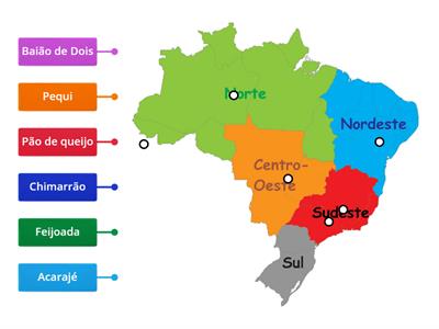 Diversidade: comidas típicas e as regiões do Brasil