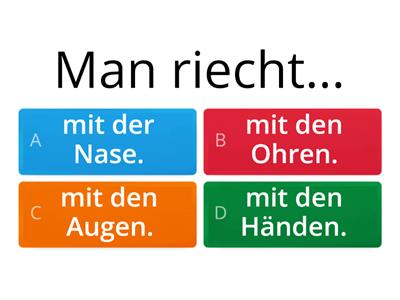 Die Körperteile und ihre Funktionen (Vücudun Bölümleri ve İşlevleri)