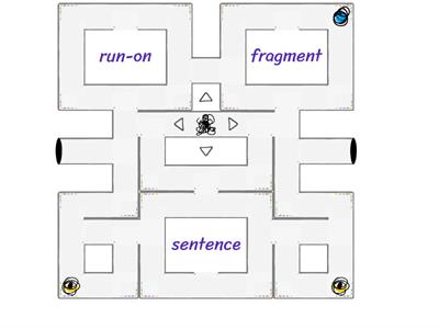 Sentences, Fragments, & Run-ons Maze
