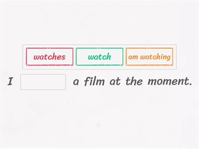 Present Simple vs. Present Continuous