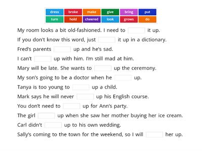 Phrasal Verbs with UP