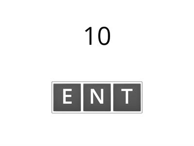 NUMBERS-slož slovo-podle číslice nad písmeny