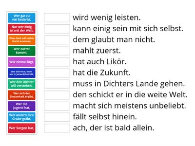 Deutsche Sprichwörter (B2 Aspekte neu Kap.4)
