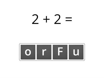 Addition and subtraction under 20 - number words 