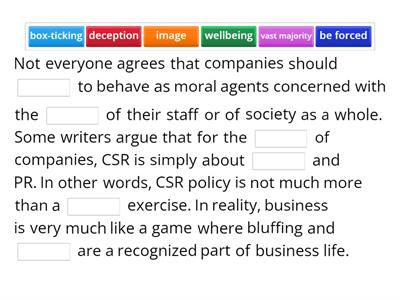 CSR (Business Advantage B2)