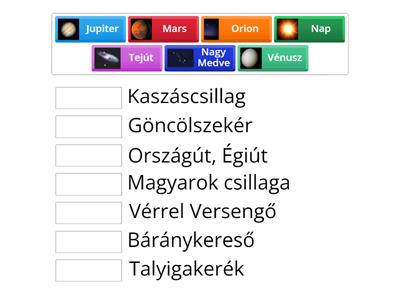 Magyar népi csillagászati nevek