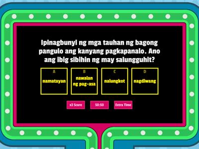 Pamilyar at di-pamilyar na mga salita/Kasingkahulugan