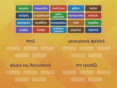 Ελληνικά στο Π+Φ Κεφάλαιο 4 - λεξιλόγιο