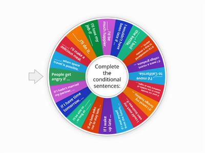 Wheel of Conditionals! (Wordwall)