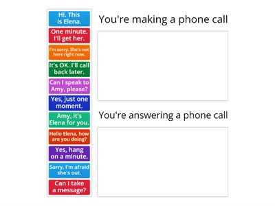 EC A1+ unit 3 - making and answering phone calls 