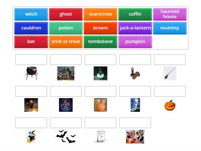 Superhero English Halloween vocabulary teenagers