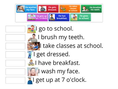  Kids vocabulary - My Day - Daily Routine