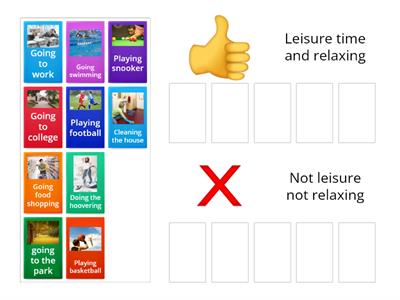 Leisure choices and relaxing