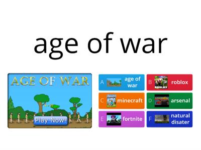 Jak vipadá age  of war