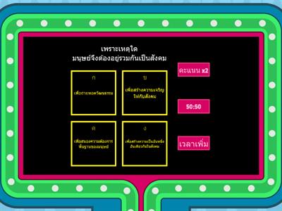 เรื่อง สังคมมนุษย์ 