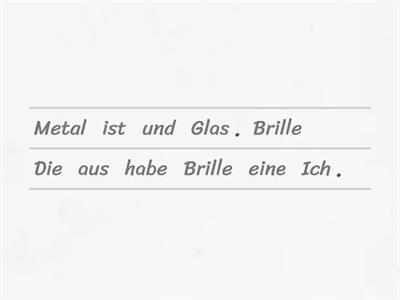 Menschen A1.1 L5 - sastavi rečenicu - Lilien Deutsch