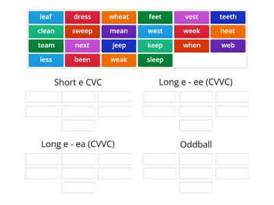 WW19-Short e (CVC) and Long e (CVVC)